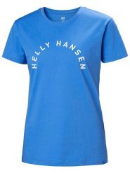 Helly Hansen Koszulka funkcyjna "F2F Cotton Tee 2.0" w kolorze niebieskim rozmiar: XS. Niebieskie topy sportowe damskie Helly Hansen, xs, bez wzorów, z bawełny, bez ramiączek. Za 48.39 zł.