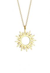 Elli Damski wisiorek Słońce Promienie Astro w srebrze próby 925 Sterling Silver Naszyjniki 1 ct. Szare naszyjniki damskie Elli, srebrne. Za 248.99 zł.