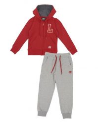 Bluza z kaptur na co dzień na siłownię. Czerwone bluzy z kapturem damskie LEONE 1947 APPAREL, z dresówki. Za 84.16 zł.
