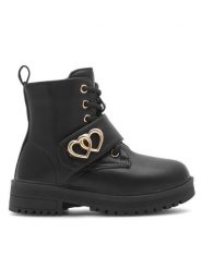 Nelli Blu Botki CM230503-1 Czarny. Czarne botki dziewczęce Nelli Blu, bez wzorów, z tworzywa sztucznego, bez ramiączek. Za 139.99 zł.