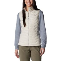 Kamizelka turystyczna damska Columbia Powder Pass Vest. Białe kamizelki damskie Columbia, s, z nylonu. Za 279.99 zł.