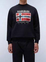 Napapijri Bluza w kolorze czarnym rozmiar: S. Czarne bluzy bez kaptura damskie Napapijri, s. Za 122.96 zł.