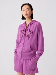 GAP Bluza w kolorze fioletowym rozmiar: L. Różowe bluzy z kapturem damskie GAP, l. Za 108.74 zł.