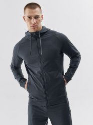 4F Kurtka sportowa w kolorze antracytowym rozmiar: XL. Czarne kurtki outdoor męskie 4f, xl, bez wzorów, z materiału, bez kaptura. Za 127.35 zł.