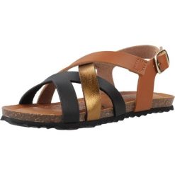Sandały GEOX J SANDAL CHILENE GIR Brązowy. Brązowe sandały damskie Geox, bez wzorów, z syntetyku, bez obcasa. Za 157.99 zł.