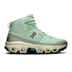 Na damskich tenisówkach do chodzenia. Zielone obuwie trekkingowe damskie On. Za 1,250.99 zł.