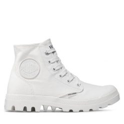 Trapery Palladium. Białe trapery damskie Palladium, bez obcasa. Za 319.99 zł.