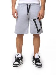 Odzież sportowa z bawełna z kieszenie na co dzień. Szara szorty męskie LEONE 1947 APPAREL, m, z bawełny, na fitness i siłownię. Za 63.11 zł.