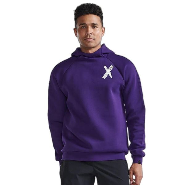 Bluza z kapturem 2XU Motion. Fioletowe bluzy z kapturem męskie 2XU, m, z materiału. Za 617.50 zł.