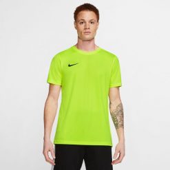 Koszulka treningowa męska Nike Park Vii. Czerwone t-shirty sportowe męskie Nike, m, bez ramiączek, do piłki nożnej. Za 136.00 zł.