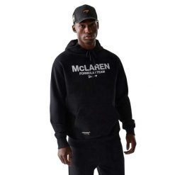 Oversize bluza z kapturem McLaren Racing Wordmark. Czarne bluzy z kapturem męskie New Era, m. Za 404.50 zł.