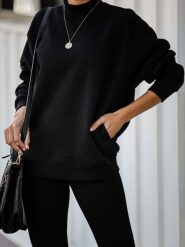 LA Angels Sweter w kolorze czarnym rozmiar: XL. Czarne golfy damskie LA Angels, xl, bez wzorów, bez ramiączek. Za 105.38 zł.