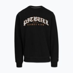 Bluza męska Pitbull Crewneck Tattoo. Czarne bluzy bez kaptura męskie PITBULL, m, z bawełny. Za 229.99 zł.