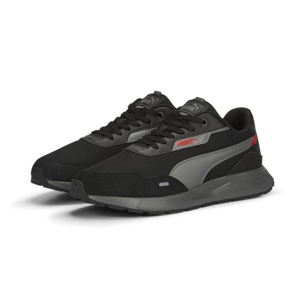 Buty męskie sportowe sneakersy Puma RUNTAMED PLUS. Czerwone buty sportowe na co dzień męskie Puma, z materiału, bez zapięcia, trekkingowe. Za 223.26 zł.