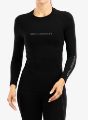 Bluza termoaktywna damska Brubeck 3D Run PRO LS Shirt. Czarne kurtki do biegania damskie Brubeck, s, bez wzorów, z materiału, bez kaptura. Za 357.80 zł.