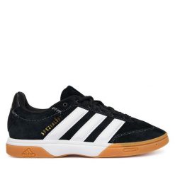 Buty halowe adidas. Czarne buty sportowe na co dzień męskie Adidas, bez zapięcia. Za 399.99 zł.