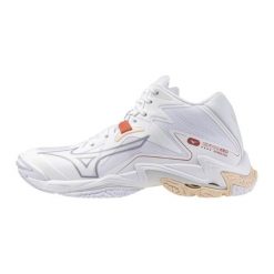 Buty siatkarskie damskie Mizuno Wave Lightning Z8 Mid. Białe buty sportowe na co dzień damskie Mizuno, bez wzorów, do siatkówki, mizuno wave. W wyprzedaży za 629.10 zł.