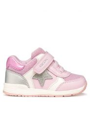 Geox Sneakersy B Rishon Girl B560LA 0BCEW C0514 Różowy. Czerwone buty sportowe dziewczęce Geox, bez wzorów, ze skóry, bez zapięcia. Za 209.99 zł.