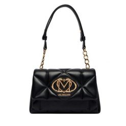 Torebka LOVE MOSCHINO. Czarne torebki klasyczne damskie Love Moschino, bez wzorów, bez dodatków. Za 1,009.00 zł.