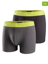 Replay Underwear Bokserki (2 pary) w kolorze szarym i czarnym rozmiar: XXL. Czarne bokserki męskie Replay Underwear, bez wzorów. Za 43.99 zł.