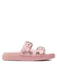 Aldo Klapki Barbiedream 13823266 Różowy. Czerwone klapki damskie Aldo, bez wzorów, ze skóry, bez obcasa. Za 539.99 zł.