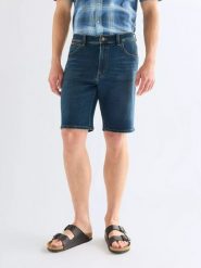 MĘSKIE SZORTY WRANGLER TEXAS SHORTS OLIVER 112378815. Szorty męskie Wrangler, z jeansu, bez kołnierzyka. Za 169.99 zł.