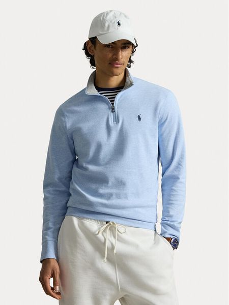 Polo Ralph Lauren Bluza 710812963048 Niebieski jasny Regular Fit. Niebieskie bluzy bez kaptura męskie Polo Ralph Lauren, m, z wiskozy. Za 819.99 zł.