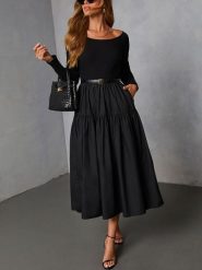 LA Angels Sukienka w kolorze czarnym rozmiar: M. Czarne sukienki damskie LA Angels, m, bez wzorów, bez kołnierzyka, bez ramiączek, maxi. Za 231.13 zł.