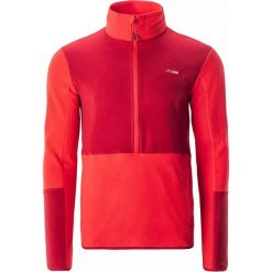 Bluza polarowa męska Elbrus Cari Polartec 1/2. Czerwone bluzy bez kaptura męskie ELBRUS, m, z polaru. Za 149.71 zł.