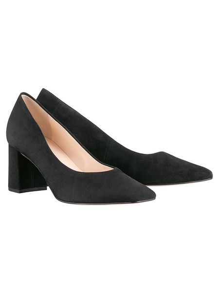 Högl Skórzane czółenka w kolorze czarnym rozmiar: 39. Czarne czółenka damskie HÖGL, bez wzorów, bez obcasa. Za 282.80 zł.