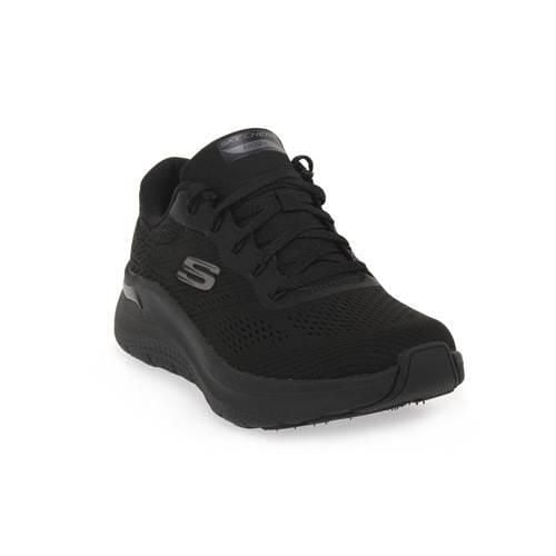 Buty do chodzenia damskie Skechers Bbk Arch Fit. Czarne buty sportowe na co dzień damskie Skechers, bez wzorów, z materiału, trekkingowe. Za 453.00 zł.