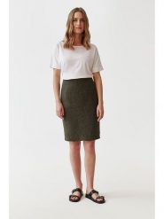 TATUUM Lniana spódnica w kolorze khaki rozmiar: 36. Brązowe spódniczki damskie Tatuum, bez wzorów, ze lnu, midi. Za 114.95 zł.