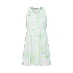 Sukienka ze spodenkami do tenisa damska SPIRIT Dress. Zielone sukienki damskie HEAD, l, bez wzorów, sportowe, bez kołnierzyka, bez ramiączek, sportowe. W wyprzedaży za 294.00 zł.