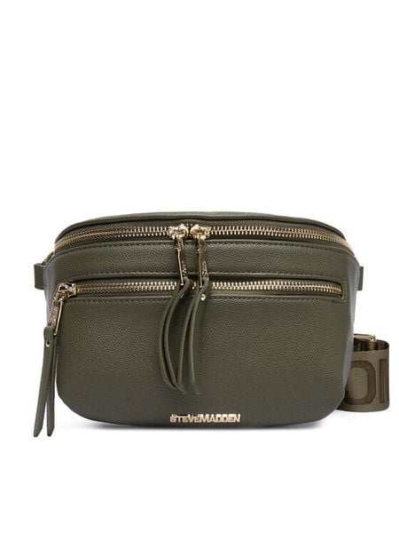 Steve Madden Torebka Bclarke2 SM13001831 Zielony. Zielone listonoszki damskie Steve Madden, bez wzorów, ze skóry, bez dodatków. Za 299.99 zł.