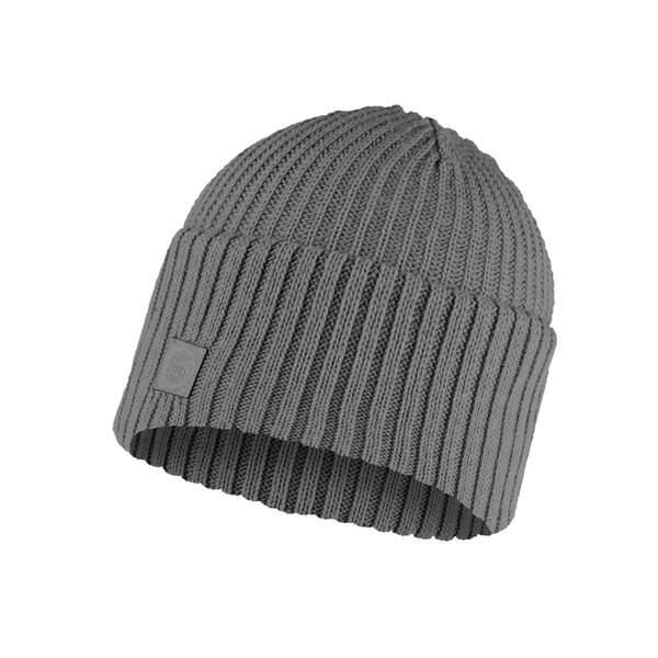 Czapka zimowa Knitted Rutger. Szare czapki męskie Buff, na zimę, bez wzorów, z dzianiny. Za 129.99 zł.