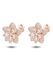 DI GIORGIO Pozłacane kolczyki-wkrętki z cyrkoniami rozmiar: onesize. Czerwone kolczyki damskie DI GIORGIO, z cyrkonią, pozłacane. Za 257.31 zł.