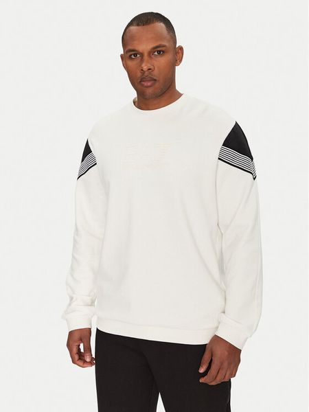 EA7 Emporio Armani Bluza 7M000272 AF12451 U0005 Biały Regular Fit. Białe bluzy bez kaptura męskie EA7 Emporio Armani, m, z bawełny. Za 269.99 zł.