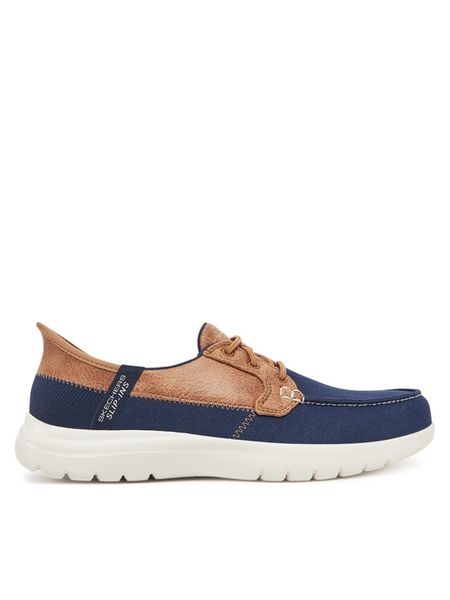 Skechers Mokasyny On-The-Go Flex-Palmilla 136536/NVY Granatowy. Niebieskie mokasyny damskie Skechers, z materiału. Za 229.99 zł.