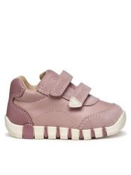 Geox Sneakersy B Iupidoo B5658C 08522 C8056 Różowy. Czerwone buty sportowe dziewczęce Geox, bez wzorów, ze skóry, bez zapięcia. Za 199.99 zł.