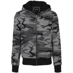 Miejska klasyczna parka na zamek błyskawiczny. Czarne parki męskie Urban Classics, m, bez wzorów, z wełny. Za 310.65 zł.