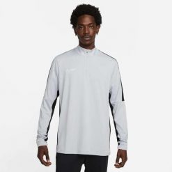 Bluza treningowa męska Nike Academy 23 SS Drill. Szare bluzy bez kaptura męskie Nike, m, z materiału. Za 190.55 zł.