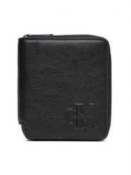 Calvin Klein Portfel Ck Zip Billfold LV04D1077G Czarny. Czarne portfele męskie CALVIN KLEIN, bez wzorów, ze skóry. Za 219.99 zł.