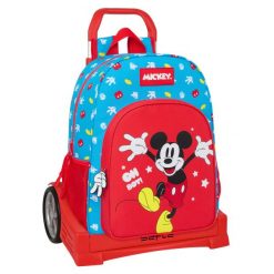 Torba szkolna z kółkami Mickey Mouse Clubhouse Fantastic Niebieski. Niebieskie torebki klasyczne damskie MINI MOUSE, bez wzorów, z poliesteru, bez dodatków. Za 245.60 zł.