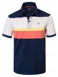 Męska Koszulka Polo - Pako Jeans - Kolorowa w Pasy. Koszulki polo męskie Pako Jeans, l, bez wzorów, z bawełny, bez ramiączek. Za 129.00 zł.