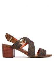 MICHAEL Michael Kors Sandały Vera Flex Mid 40S6VEMS1B Brązowy. Brązowe kozaki damskie MICHAEL Michael Kors, ze skóry, bez obcasa, na słupku. Za 739.99 zł.