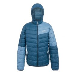 Kurtka Ocieplana Męska Blok Kolorystyczny Hillpack II. Niebieskie kurtki męskie Regatta, m, bez wzorów, z puchu, sportowe, bez kaptura. Za 131.99 zł.