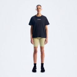 Koszulka bawełniana damska Berghaus Nature Essential Tee Af. Czarne t-shirty damskie Berghaus, bez wzorów, z bawełny, bez kołnierzyka. Za 137.49 zł.