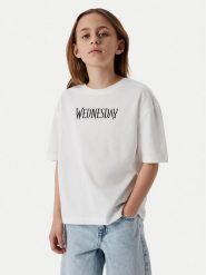 NAME IT T-Shirt Farra Wednesday 13240881 Biały Standard Fit. Białe koszulki dziewczęce Name it, bez wzorów, z bawełny, bez ramiączek. Za 49.99 zł.
