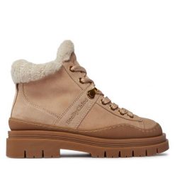 Botki See By Chloé. Brązowe botki damskie See By Chloé, bez obcasa, na płaskiej podeszwie, bez zapięcia. Za 2,339.00 zł.