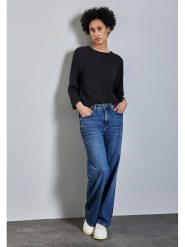 Street One Bluza w kolorze czarnym rozmiar: 44. Czarne bluzy bez kaptura damskie Street One. Za 122.96 zł.
